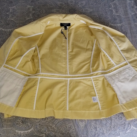 Talbots petite size 2 yellow jacket - Picture 3 of 6